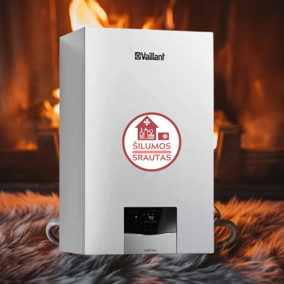 Dujinis kondensacinis katilas Vaillant ecoTEC plus VU 15CS/1-5 (N-INT3), šild. galia 14,8kW, galia V.Š. 20 kW