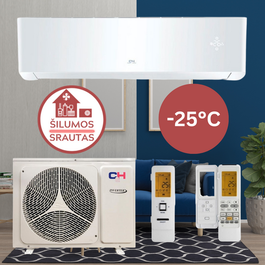 Šilumos siurblys oras-oras Cooper&Hunter SUPREME CONTINENTAL Inverter CH-S09FTXAL-WP 2,70/2,93 kW